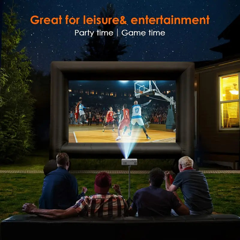 🌟 Convierte cualquier pared en un cine – Mini Proyector HY300 Portátil 🎬